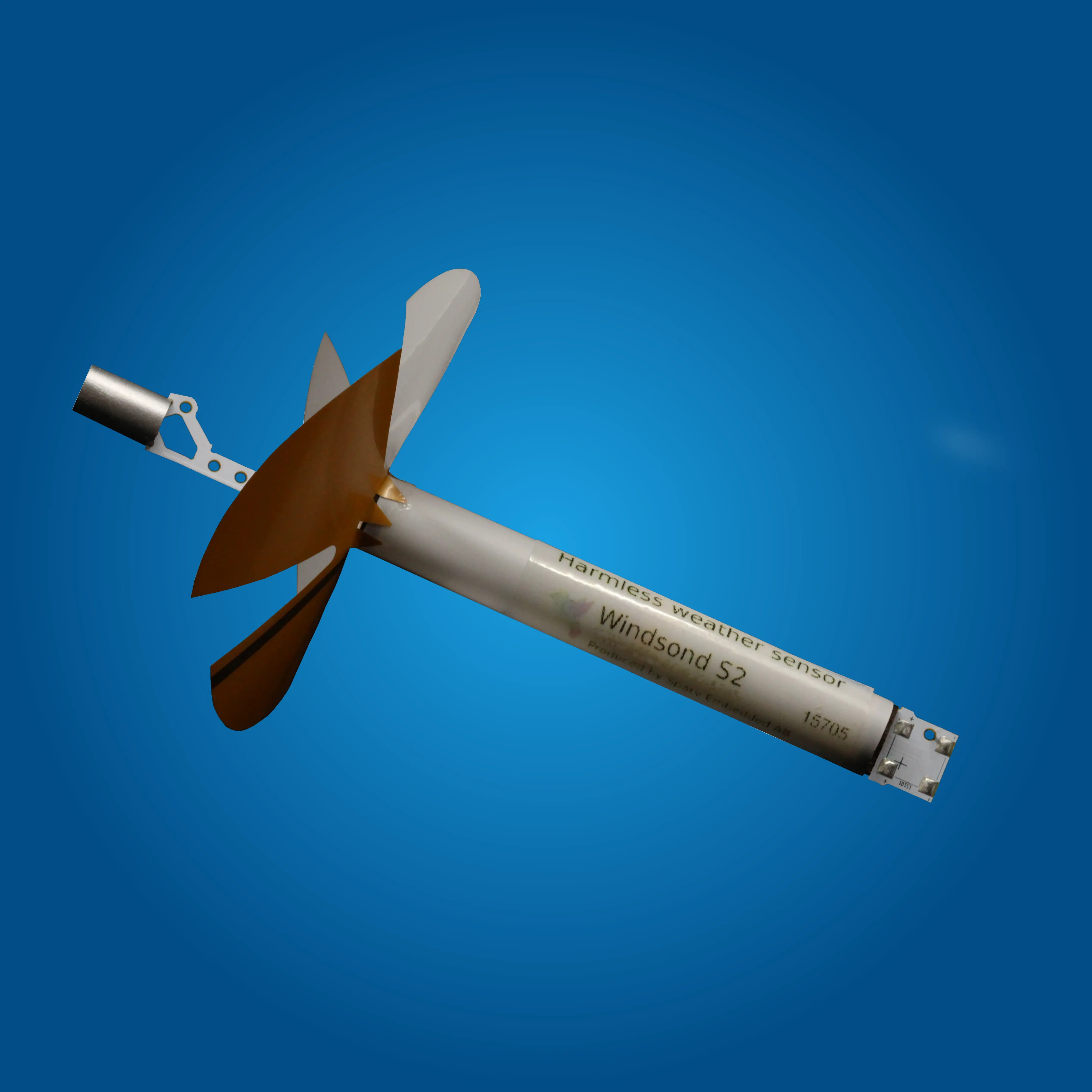 Picture of the lightest weather sonde in the world the Windsond S2.