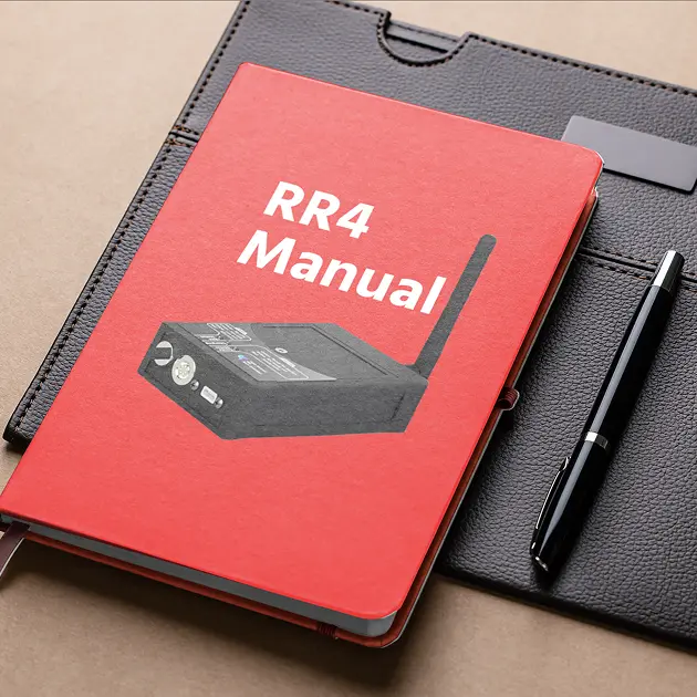 Manual cover image for the RR4 radio receiver.